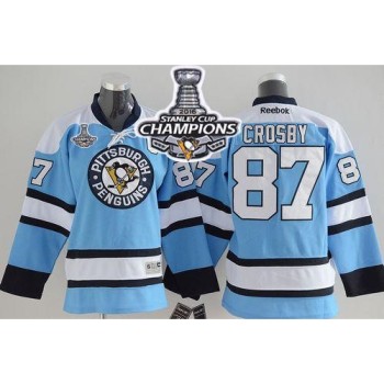 Penguins #87 Sidney Crosby Blue 2016 Stanley Cup Champions Stitched Youth NHL Jersey Penguins #87 Sidney Crosby Blue 2016 Stanley Cup Champions Stitched Youth NHL Jersey
