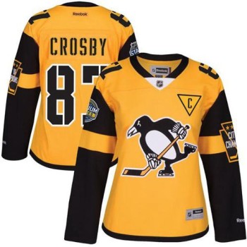 Penguins #87 Sidney Crosby Gold 2017 Stadium Series Women's Stitched NHL Jersey Penguins #87 Sidney Crosby Gold 2017 Stadium Series Women's Stitched NHL Jersey