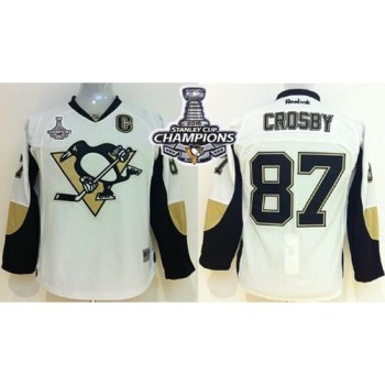 Penguins #87 Sidney Crosby White 2016 Stanley Cup Champions Stitched Youth NHL Jersey Penguins #87 Sidney Crosby White 2016 Stanley Cup Champions Stitched Youth NHL Jersey