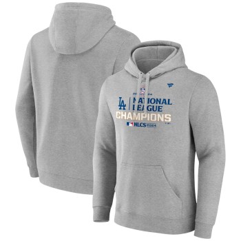Men's Los Angeles Dodgers Heather Gray 2024 World Series Champions Hoodie Men's Los Angeles Dodgers Heather Gray 2024 World Series Champions Hoodie