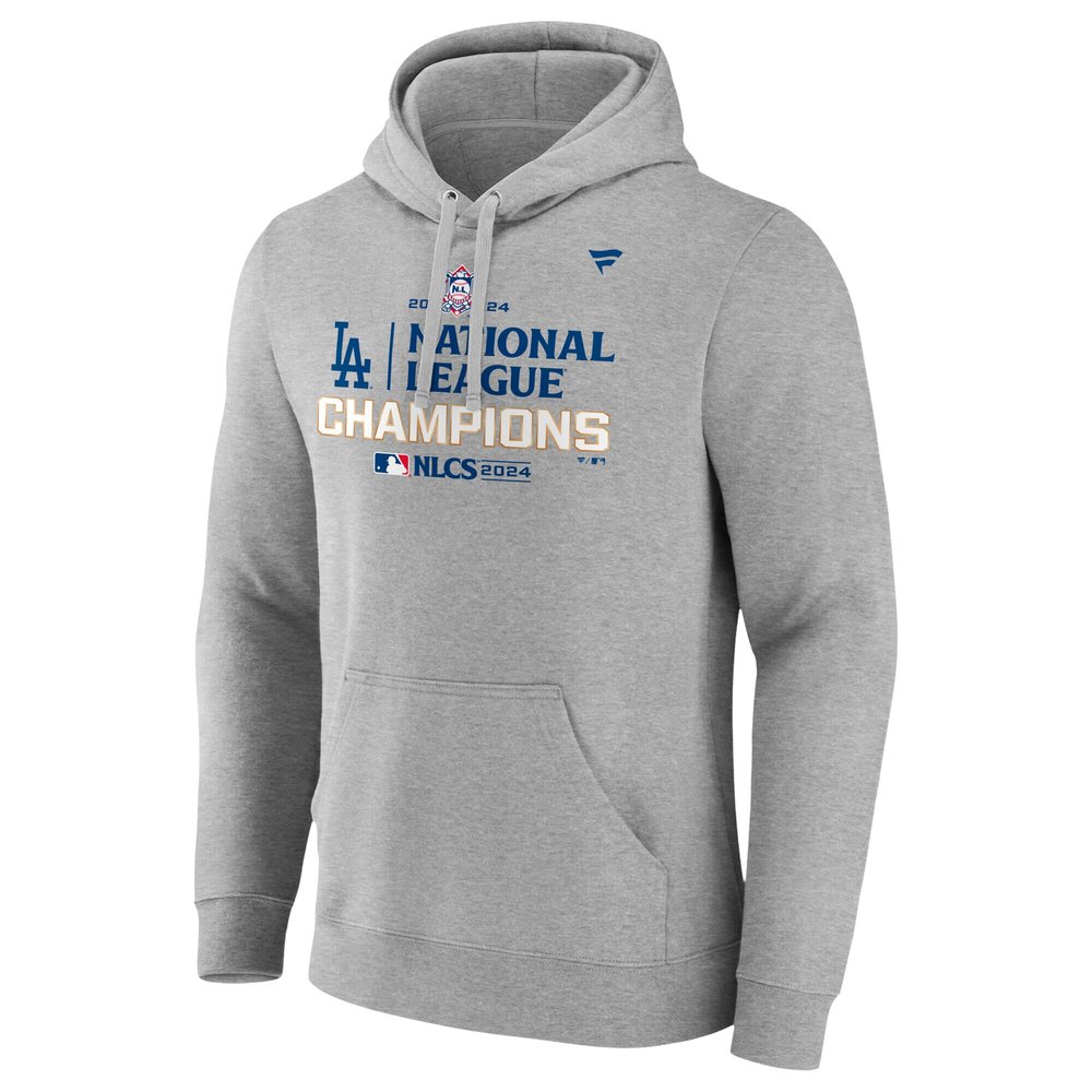 Men's Los Angeles Dodgers Heather Gray 2024 World Series Champions Hoodie