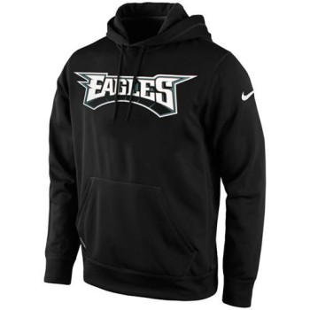 Philadelphia Eagles KO Wordmark Performance Hoodie Black Philadelphia Eagles KO Wordmark Performance Hoodie Black