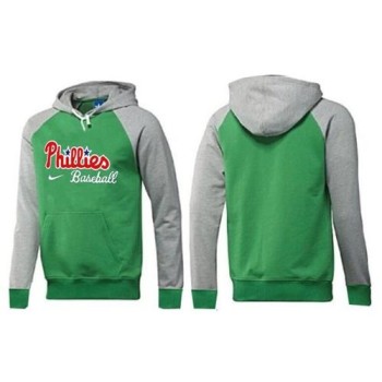 Philadelphia Phillies Pullover Hoodie Green & Grey Philadelphia Phillies Pullover Hoodie Green & Grey