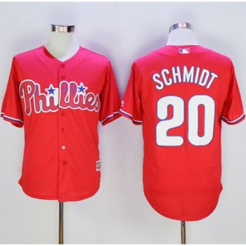 Phillies #20 Mike Schmidt Red New Cool Base Stitched MLB Jersey Phillies #20 Mike Schmidt Red New Cool Base Stitched MLB Jersey