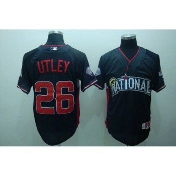 Phillies #26 Chase Utley Blue Nation League 2010 All Star BP Stitched MLB Jersey Phillies #26 Chase Utley Blue Nation League 2010 All Star BP Stitched MLB Jersey