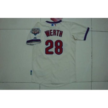 Phillies #28 Jayson Werth Stitched Cream Youth MLB Jersey Phillies #28 Jayson Werth Stitched Cream Youth MLB Jersey