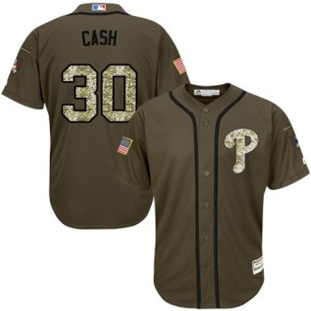 Phillies #30 Dave Cash Green Salute to Service Stitched MLB Jersey Phillies #30 Dave Cash Green Salute to Service Stitched MLB Jersey