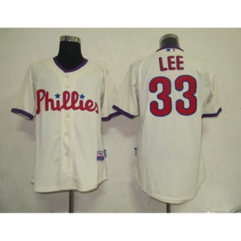 Phillies #33 Cliff Lee Cream Stitched MLB Jersey Phillies #33 Cliff Lee Cream Stitched MLB Jersey