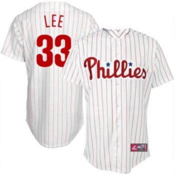 Phillies #33 Cliff Lee White(Red Strip) Stitched MLB Jersey Phillies #33 Cliff Lee White(Red Strip) Stitched MLB Jersey