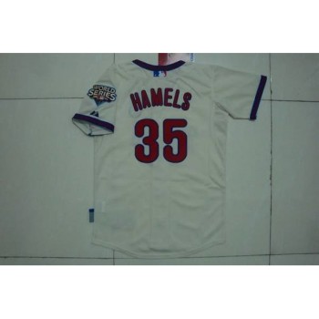 Phillies #35 Cole Hamels Stitched Cream Youth MLB Jersey Phillies #35 Cole Hamels Stitched Cream Youth MLB Jersey