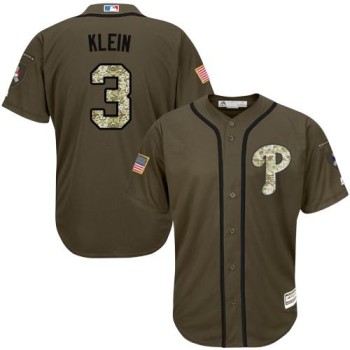 Phillies #3 Chuck Klein Green Salute to Service Stitched MLB Jersey Phillies #3 Chuck Klein Green Salute to Service Stitched MLB Jersey
