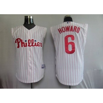 Phillies #6 Ryan Howard White(Red Strip) Vest Style Stitched MLB Jersey Phillies #6 Ryan Howard White(Red Strip) Vest Style Stitched MLB Jersey