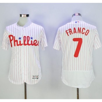 Phillies #7 Maikel Franco White(Red Strip) Flexbase Authentic Collection Stitched MLB Jersey Phillies #7 Maikel Franco White(Red Strip) Flexbase Authentic Collection Stitched MLB Jersey