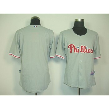Phillies Blank Grey Cool Base Stitched MLB Jersey Phillies Blank Grey Cool Base Stitched MLB Jersey