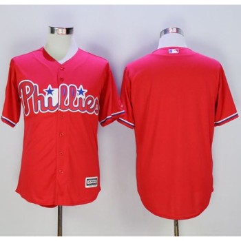 Phillies Blank Red New Cool Base Stitched MLB Jersey Phillies Blank Red New Cool Base Stitched MLB Jersey