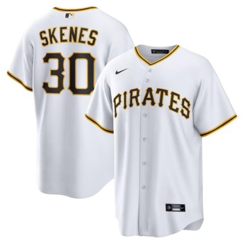 Youth Pittsburgh Pirates #30 Paul Skenes White Cool Base Stitched Baseball Jersey Youth Pittsburgh Pirates #30 Paul Skenes White Cool Base Stitched Baseball Jersey