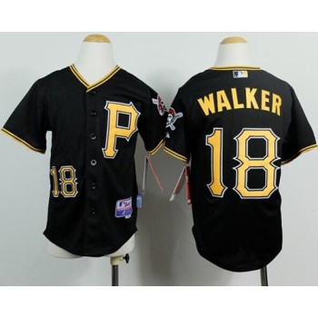 Pirates #18 Neil Walker Black Cool Base Stitched Youth MLB Jersey Pirates #18 Neil Walker Black Cool Base Stitched Youth MLB Jersey