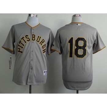 Pirates #18 Neil Walker Grey 1953 Turn Back The Clock Stitched MLB Jersey Pirates #18 Neil Walker Grey 1953 Turn Back The Clock Stitched MLB Jersey