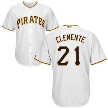 Pirates #21 Roberto Clemente White New Cool Base Stitched MLB Jersey Pirates #21 Roberto Clemente White New Cool Base Stitched MLB Jersey