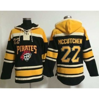 Pirates #22 Andrew McCutchen Black Sawyer Hooded Sweatshirt Stitched MLB Jersey Pirates #22 Andrew McCutchen Black Sawyer Hooded Sweatshirt Stitched MLB Jersey