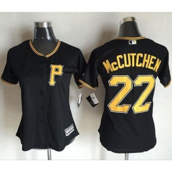 Pirates #22 Andrew McCutchen Black Women's Alternate Stitched MLB Jersey Pirates #22 Andrew McCutchen Black Women's Alternate Stitched MLB Jersey