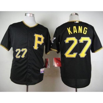 Pirates #27 Jung-ho Kang Black Cool Base Stitched MLB Jersey Pirates #27 Jung-ho Kang Black Cool Base Stitched MLB Jersey