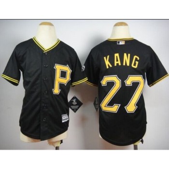 Pirates #27 Jung-ho Kang Black Cool Base Stitched Youth MLB Jersey Pirates #27 Jung-ho Kang Black Cool Base Stitched Youth MLB Jersey