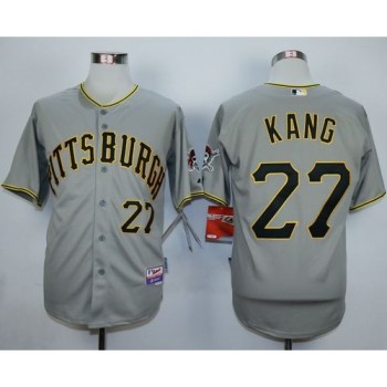 Pirates #27 Jung-ho Kang Grey Cool Base Stitched MLB Jersey Pirates #27 Jung-ho Kang Grey Cool Base Stitched MLB Jersey