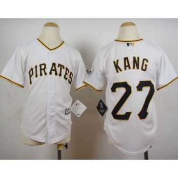 Pirates #27 Jung-ho Kang White Cool Base Stitched Youth MLB Jersey Pirates #27 Jung-ho Kang White Cool Base Stitched Youth MLB Jersey