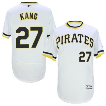 Pirates #27 Jung-ho Kang White Flexbase Authentic Collection Cooperstown Stitched MLB Jersey Pirates #27 Jung-ho Kang White Flexbase Authentic Collection Cooperstown Stitched MLB Jersey