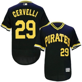 Pirates #29 Francisco Cervelli Black Flexbase Authentic Collection Cooperstown Stitched MLB Jersey Pirates #29 Francisco Cervelli Black Flexbase Authentic Collection Cooperstown Stitched MLB Jersey
