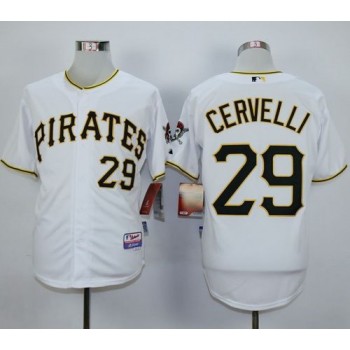 Pirates #29 Francisco Cervelli White Cool Base Stitched MLB Jersey Pirates #29 Francisco Cervelli White Cool Base Stitched MLB Jersey