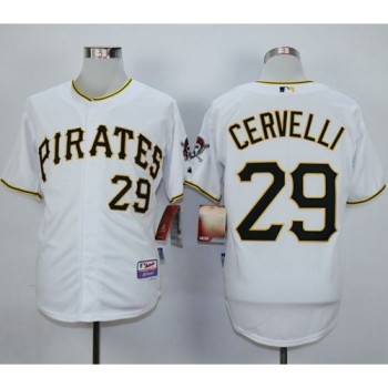 Pirates #29 Francisco Cervelli White Cool Base Stitched Youth MLB Jersey Pirates #29 Francisco Cervelli White Cool Base Stitched Youth MLB Jersey