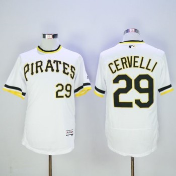 Pirates #29 Francisco Cervelli White Flexbase Authentic Collection Cooperstown Stitched MLB Jersey Pirates #29 Francisco Cervelli White Flexbase Authentic Collection Cooperstown Stitched MLB Jersey