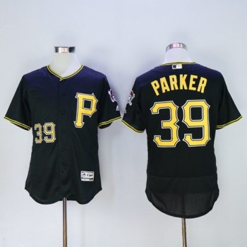 Pirates #39 Dave Parker Black Flexbase Authentic Collection Stitched MLB Jersey Pirates #39 Dave Parker Black Flexbase Authentic Collection Stitched MLB Jersey