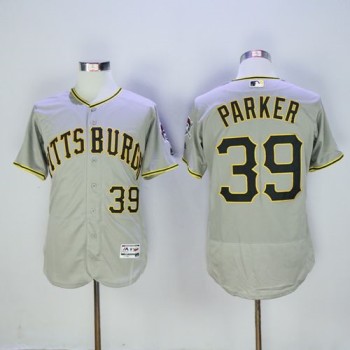 Pirates #39 Dave Parker Grey Flexbase Authentic Collection Stitched MLB Jersey Pirates #39 Dave Parker Grey Flexbase Authentic Collection Stitched MLB Jersey