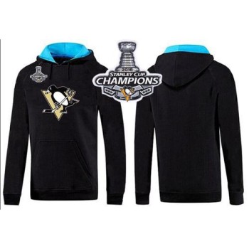 Pittsburgh Penguins Pullover Hoodie 2016 Stanley Cup Champions Black & Blue Pittsburgh Penguins Pullover Hoodie 2016 Stanley Cup Champions Black & Blue