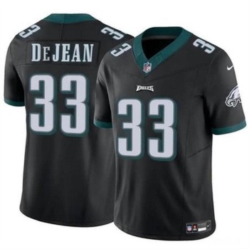 Men's Philadelphia Eagles #33 Cooper DeJean Black 2024 Draft Vapor Untouchable Limited Stitched Football Jersey Men's Philadelphia Eagles #33 Cooper DeJean Black 2024 Draft Vapor Untouchable Limited Stitched Football Jersey