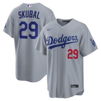 Youth Los Angeles Dodgers #29 Tarik Skubal Nike Gray Road Stadium Jersey Youth Los Angeles Dodgers #29 Tarik Skubal Nike Gray Road Stadium Jersey