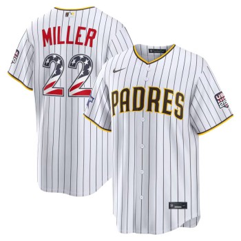 Men's San Diego Padres #22 Mason Miller Nike White 2026 All-Star Edition Stars & Stripes Stadium Jersey Men's San Diego Padres #22 Mason Miller Nike White 2026 All-Star Edition Stars & Stripes Stadium Jersey