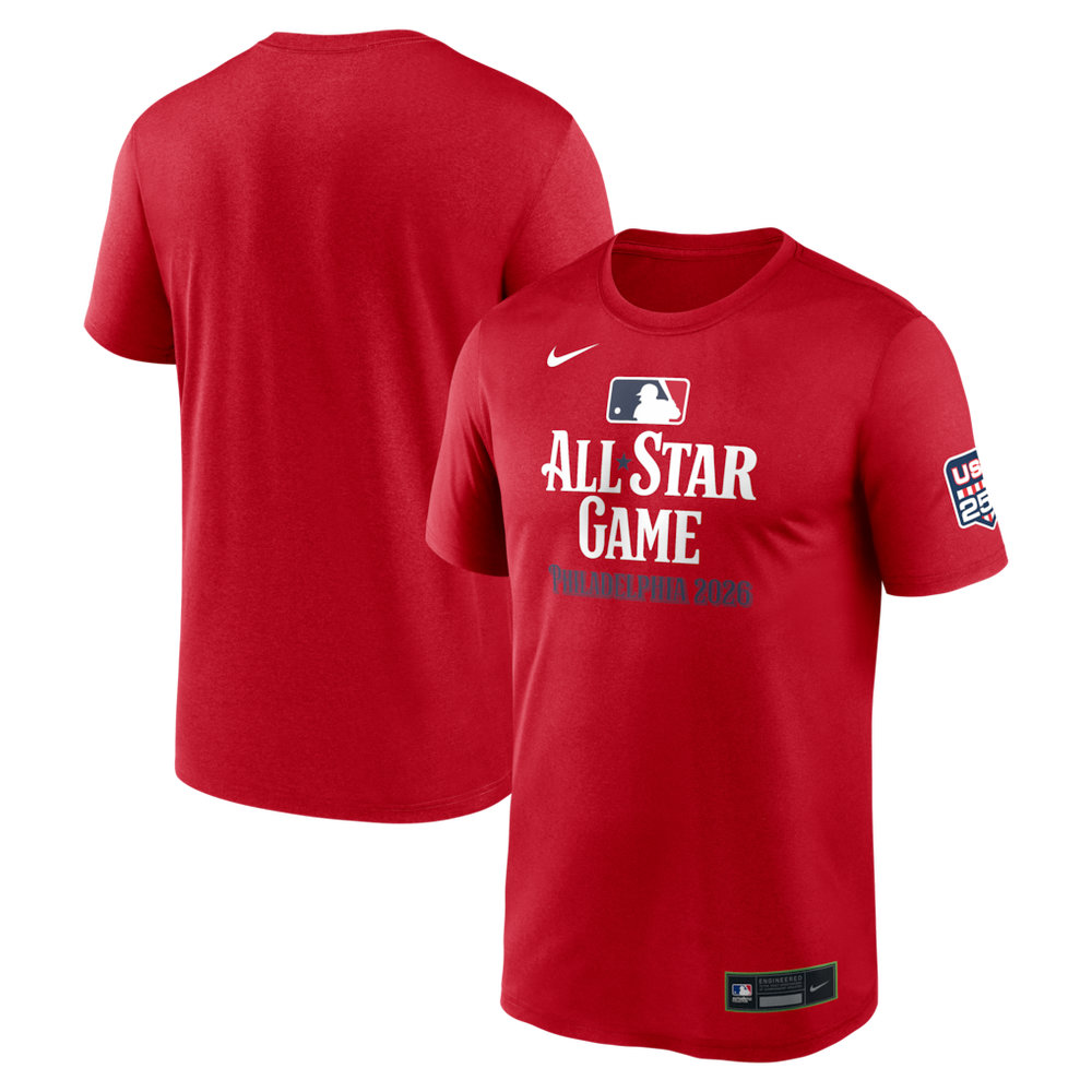 Men's 2026 MLB All-Star Game Nike Red Authentic Collection USA 250 Legend Dri-FIT T-Shirt