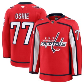 Youth Washington Capitals #77 TJ Oshie Red 2024-25 Home Stitched Hockey Jersey