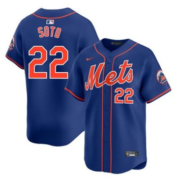 Men's New York Mets #22 Juan Soto Royal 2024 Alternate Limited Stitched Baseball Jersey Men's New York Mets #22 Juan Soto Royal 2024 Alternate Limited Stitched Baseball Jersey
