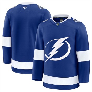 Men's Tampa Bay Lightning Blank Blue 2024-25 Home Stitched Hockey Premium Jersey