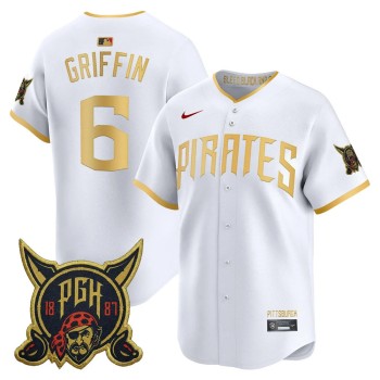 Men's Pittsburgh Pirates #6 Konnor Griffin White 2026 City Connect Jersey Men's Pittsburgh Pirates #6 Konnor Griffin White 2026 City Connect Jersey