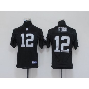 Raiders #12 Jacoby Ford Black Stitched Youth NFL Jersey Raiders #12 Jacoby Ford Black Stitched Youth NFL Jersey