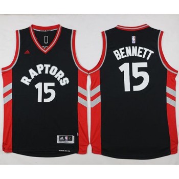 Raptors #15 Anthony Bennett Black Stitched NBA Jersey