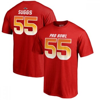 Ravens #55 Terrell Suggs AFC Pro Line 2018 NFL Pro Bowl Red T-Shirt Ravens #55 Terrell Suggs AFC Pro Line 2018 NFL Pro Bowl Red T-Shirt