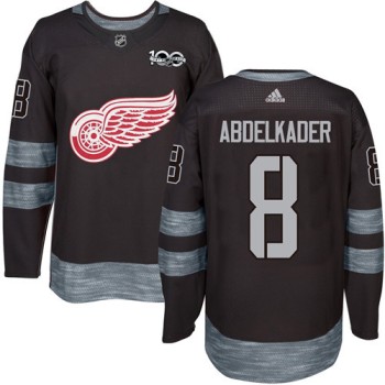 Red Wings #8 Justin Abdelkader Black 1917-2017 100th Anniversary Stitched NHL Jersey Red Wings #8 Justin Abdelkader Black 1917-2017 100th Anniversary Stitched NHL Jersey