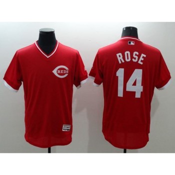 Reds #14 Pete Rose Red Flexbase Authentic Collection Cooperstown Stitched MLB Jersey Reds #14 Pete Rose Red Flexbase Authentic Collection Cooperstown Stitched MLB Jersey